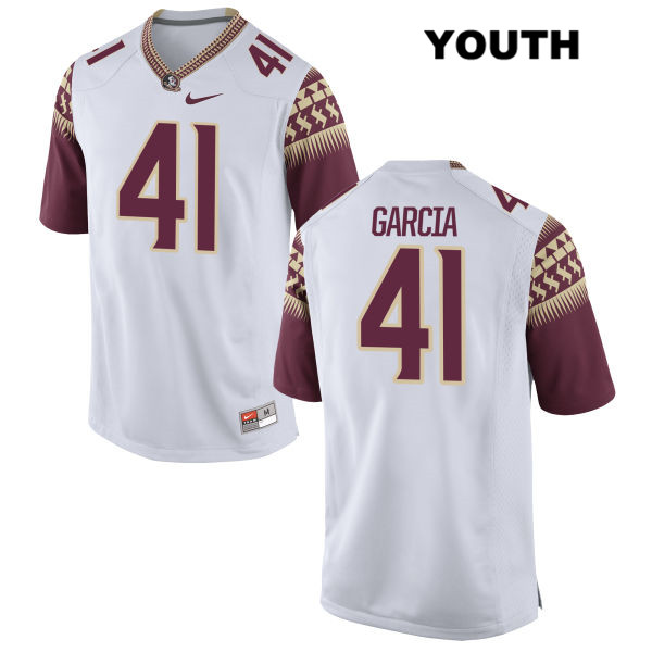Youth NCAA Nike Florida State Seminoles #41 Joseph Garcia College White Stitched Authentic Football Jersey GUS2369XJ